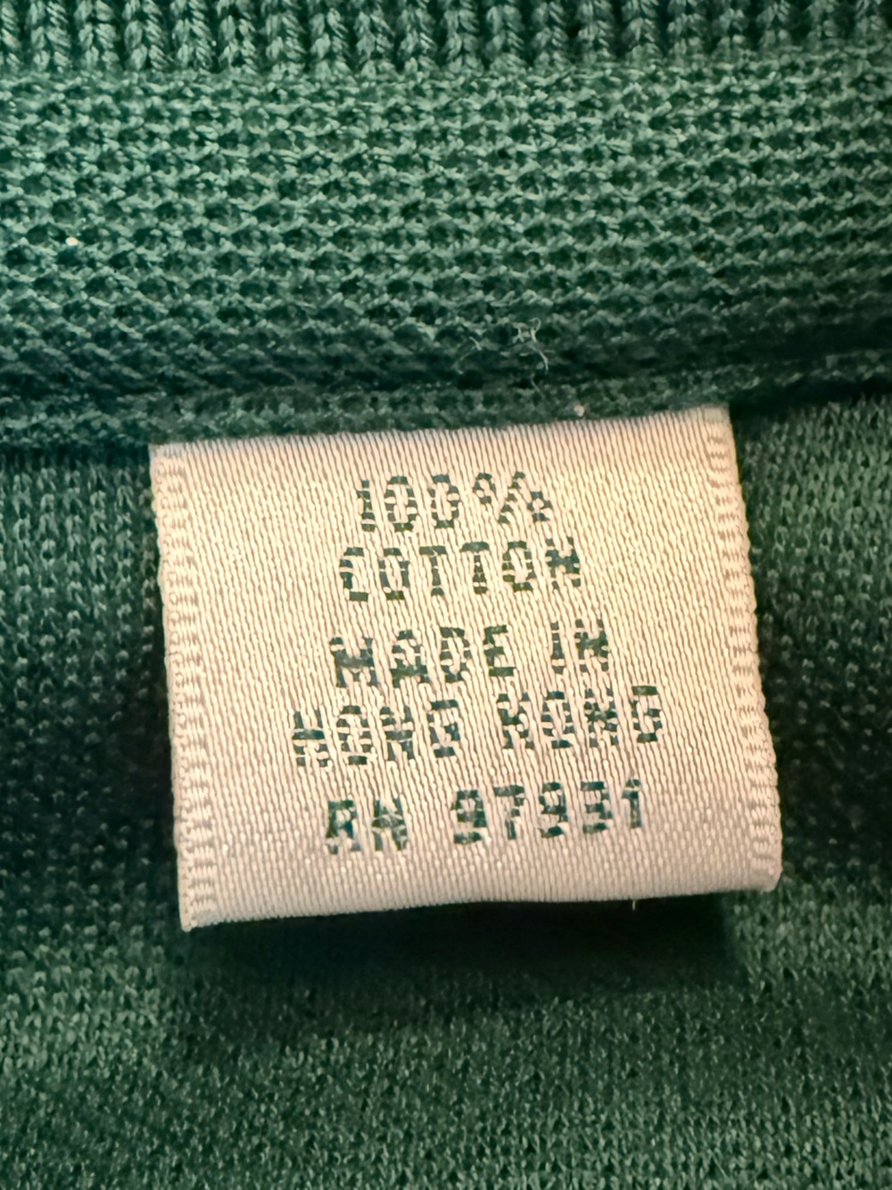 Masters Collection Augusta National Green Polo Shirt NWT Hong Kong Cotton Large - Picture 12 of 16
